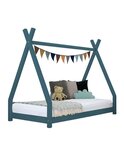 Lit tipi enfant NAKANA 80 x 160 vert pétrole