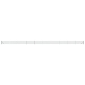 vidaXL Clôture en mailles de chaîne avec bride argenté 1 1x25 m