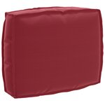 vidaXL Coussin de Palette pour Dossier Rouge Vin 50x40x12 cm Tissu Oxford