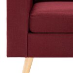 vidaXL Fauteuil Rouge bordeaux Tissu