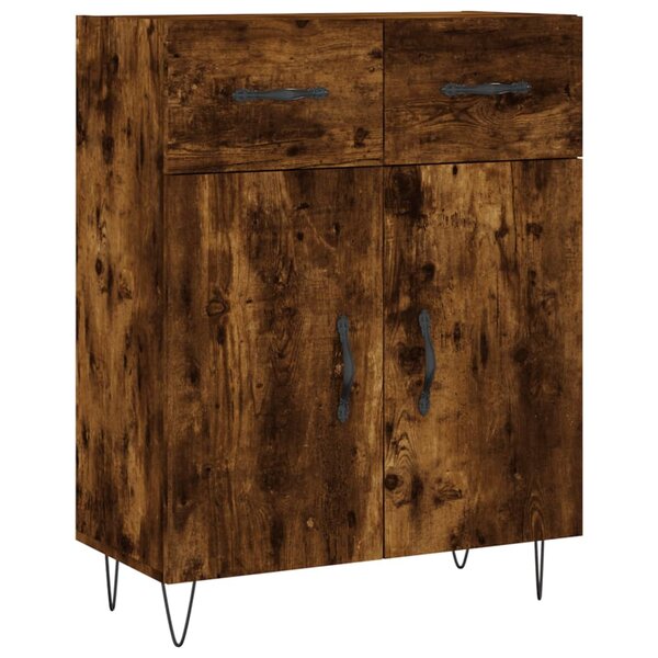 vidaXL Buffet chêne fumé 69 5x34x90 cm bois d'ingénierie