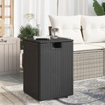 vidaXL Table de couverture de bouteille de propane noir 40x40x60 cm