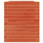 vidaXL Jardinière cire marron 40x40x46 cm bois de pin massif