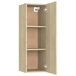 vidaXL Meubles TV 2 Pièces Chêne sonoma 30 5x30x90 cm Bois d’ingénierie