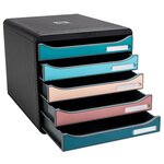 Module De Classement Big Box Plus 5 Tiroirs Skandi - Couleurs Assorties - Exacompta