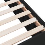 vidaXL Cadre de lit sans matelas noir 180x200 cm
