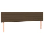 vidaXL Sommier à lattes de lit et matelas marron foncé 120x190cm tissu