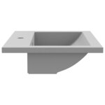 vidaXL Lavabo en granit 600 x 450 x 120 mm Gris