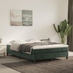 vidaXL Matelas de lit à ressorts ensachés Vert foncé 140x200x20 cm