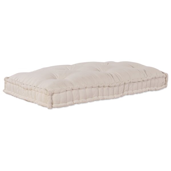 Coussin de canapé sur palette vidaXL en tissu crème