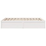 vidaXL Cadre de lit sans matelas blanc 140x200 cm bois de pin massif