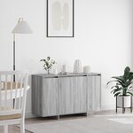 vidaXL Buffet gris sonoma en bois d'ingénierie 120 x 41 x 75 cm
