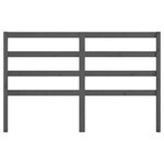 vidaXL Tête de lit Gris 146x4x100 cm Bois massif de pin