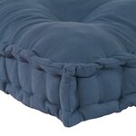 Coussin de canapé sur palette vidaXL en tissu bleu