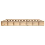 vidaXL Cadre de lit sans matelas 160x200 cm bois massif