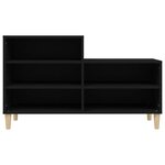 vidaXL Armoire à chaussures Noir 102x36x60 cm Bois d'ingénierie