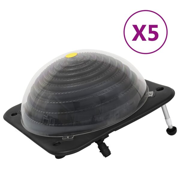 vidaXL Chauffage solaire de piscine 5 Pièces 75x75x36 cm PEHD Aluminium