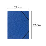 Pack De 5 Chemises À Élastique Sans Rabats Carte Lustrée 355gm2 - A4 - Couleurs Assorties - X 5 - Exacompta