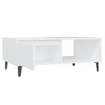 vidaXL Table basse Blanc 90x60x35 cm Aggloméré