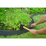 Nature Bordure de jardin 0 12x12 m 5 mm noir