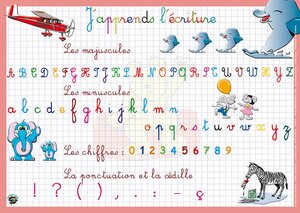 Sous main éducatif 30x42 ''j'apprends l'écriture''' ARIS EDITIONS