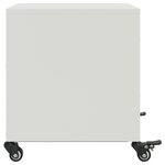 vidaXL Table de chevet blanc 36x39x43 5 cm acier