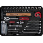 Ks tools ensemble d'outils d'électricien 128 pièces 1/4" + 1/2" 911.0628
