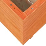 vidaXL Jardinière cire marron 70x70x72 5 cm bois de pin massif