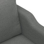 vidaXL Canapé à 3 places Gris foncé 180 cm Tissu