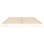 vidaXL Cadre de lit sans matelas blanc 120x200 cm bois de pin massif