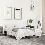 vidaXL Cadre de lit sans matelas noir 120x200 cm