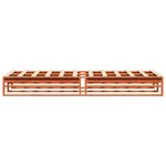 vidaXL Cadre de lit sans matelas cire marron 90x190 cm bois pin massif