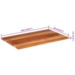 vidaXL Dessus de table bois massif d'acacia 25-27 mm 60x100 cm