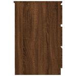 vidaXL Bureau Chêne marron 140x50x77 cm Bois d'ingénierie