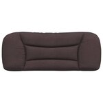 vidaXL Coussin de tête de lit marron foncé 100 cm tissu