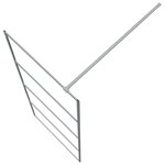vidaXL Paroi de douche Argenté 80x195 cm Verre ESG transparent