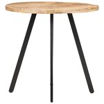 vidaXL Table de salle à manger 80 cm Bois de manguier brut