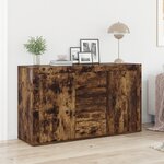 Buffet vidaXL Chêne fumé Bois d'ingénierie 120 x 36 x 69 cm Buffet