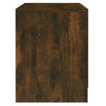vidaXL Tables de chevet 2Pièces chêne fumé 45x34 5x44 5cm bois ingénierie