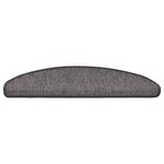 vidaXL Tapis d'escalier auto-adhésifs 15 Pièces Gris et beige 65x21x4 cm