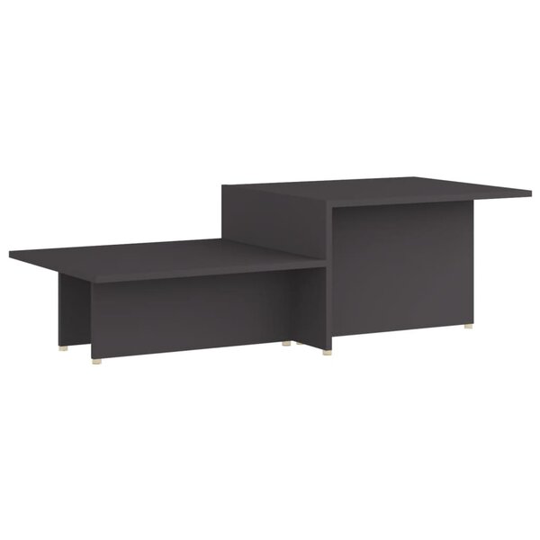 Vidaxl table basse gris 111 5x50x33 cm bois d'ingénierie