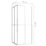 vidaXL Cabine de douche ESG 80x80x180 cm