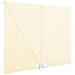 vidaXL Auvent latéral pliable de terrasse Crème 300 x 150 cm