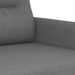 vidaXL Ensemble de canapés 4 Pièces coussins gris foncé tissu