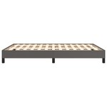 vidaXL Cadre de lit Gris 140x190 cm Similicuir