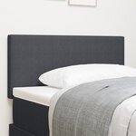Tête de lit LED vidaXL Style Simple Gris Foncé 80 cm en Tissu Velours
