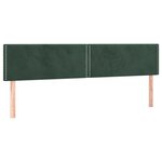 vidaXL Sommier à lattes de lit et matelas Vert foncé 160x200cm Velours