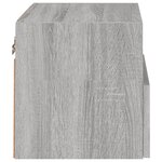 vidaXL Meuble TV mural sonoma gris 40x30x30 cm bois d'ingénierie
