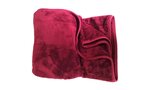 Grand plaid uni 200 x 220 cm - Rouge