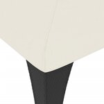 vidaXL Tonnelle à double toit crème 2 98x2 98 m acier